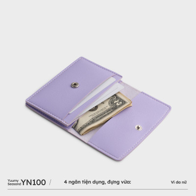 Ví Yuumy ( Thời trang nữ dáng ngắn nắp gập - Ví da Seasand YV100 )