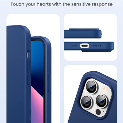 Ugreen UG80676LP545TK Navy Blue Silicone Ốp Lưng Iphone 13 Pro 6.1inch - HÀNG CHÍNH HÃNG