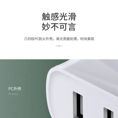 Ugreen UG50955CD146TK Màu Trắng Củ sạc nhanh 2 cổng USB 3.1A + 2.4A US - HÀNG CHÍNH HÃNG