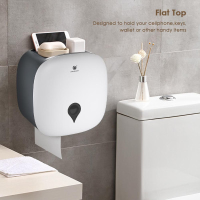 Hộp đựng khăn giấy cuộn cao cấp CHUANGDIAN bằng nhựa BBS,Tính năng treo tường không cần khoan