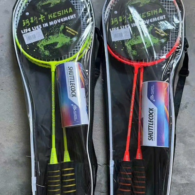 Bộ 2 Vợt Cầu Lông Tay Cầm Đệm Mút Tặng Kèm 03 Quả Cầu Hàng Chính Hãng - Đàn Hồi Tốt, Siêu Cứng, Siêu Bền - HÀNG CHÍNH HÃNG MINIIN