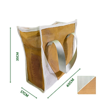 Túi xách lưới đi biển đựng đồ đa năng đi tập gym dã ngoại đi học đi làm thời trang tiện lợi