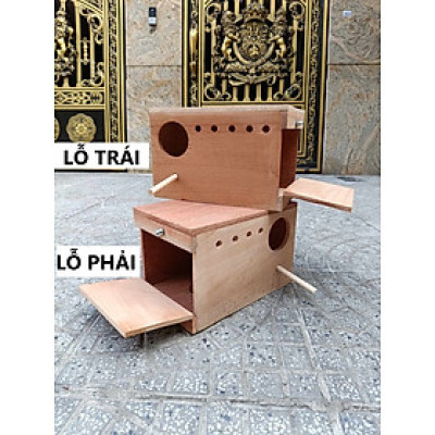 1 Tổ đẻ Yến Phụng (gỗ nguyên khối) dùng cho chim nhỏ, yến phụng sinh sản