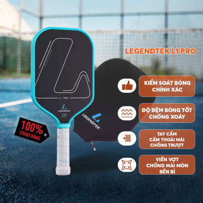 Vợt Pickleball Legendtek L1 Pro Cao Cấp - Xanh Đậm - Lõi Poly Siêu Nhẹ, Mặt Carbon Cường Lực, Kiểm Soát Toàn Diện