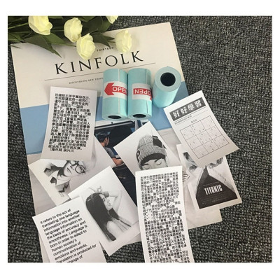 Máy in nhãn nhiệt cầm tay Mini Máy in bỏ túi Bluetooth không dây Android IOS Điện thoại Máy in ảnh Máy tạo nhãn - Hàng Nhập Khẩu