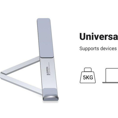 Ugreen UG40289LP451TK Max 17.3inch bằng nhôm Giá đỡ máy tính xách tay có thể gập lại Tương thích với MacBook Pro Air, HP, Lenovo, Dell - HÀNG CHÍNH HÃNG