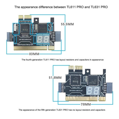 Card Test Main PC, Laptop PCI PCI-E TL631 PRO - Hàng Nhập Khẩu