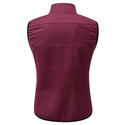 Áo khoác nam Wosawe Bo282 lót lông cừu không tay cho tập luyện thể thao ngoài trời chạy đi bộ đường dài