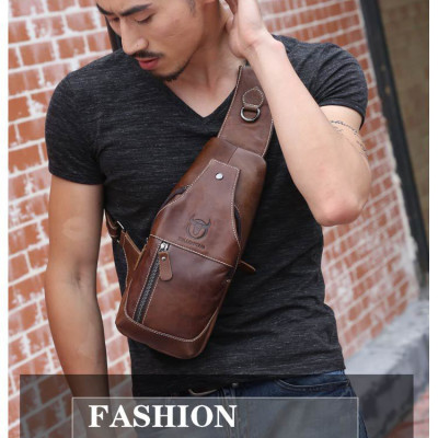 Túi đeo chéo nam DA BÒ THẬT – BEE GEE DCN9094