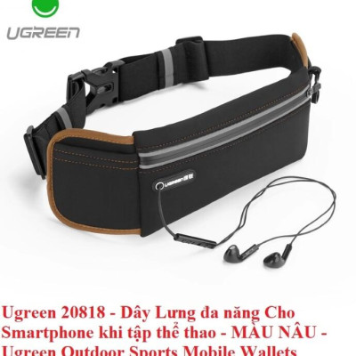 Ugreen UG20818LP112TK Màu Nâu Dây lưng thể thao đa năng chống thắm nước - HÀNG CHÍNH HÃNG