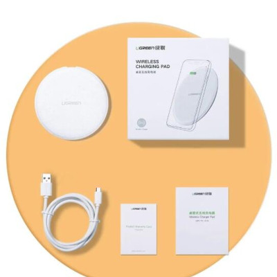 Ugreen UG60112CD186TK 10W Màu Trắng Đế sạc không dây - HÀNG CHÍNH HÃNG