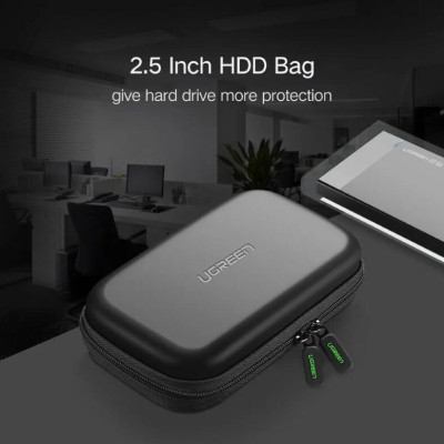 Ugreen UG50274LP128TK Hộp đựng ổ cứng 2.5 HDD + Pin dự phòng chống sốc - HÀNG CHÍNH HÃNG