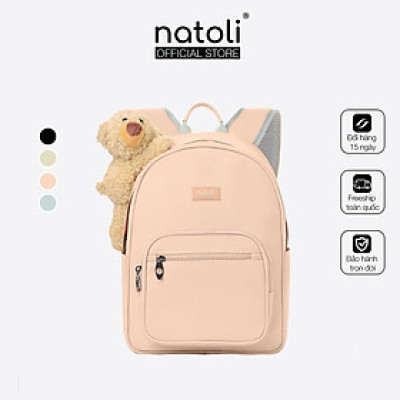 Balo nữ đi học gấu bông Natoli thời trang hàn quốc, cute, dễ thương cấp 2, cấp 3 Dreamy Teddy Bear School Backpack B16
