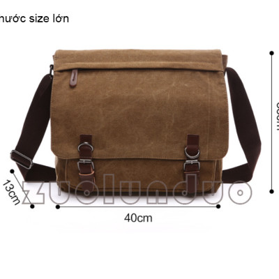 Túi đeo chéo đeo vai nam vải canvas cao cấp phong cách mới