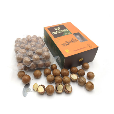 HẠT MACCA ÚC NỨT VỎ  LOẠI 1 - HỘP 500G