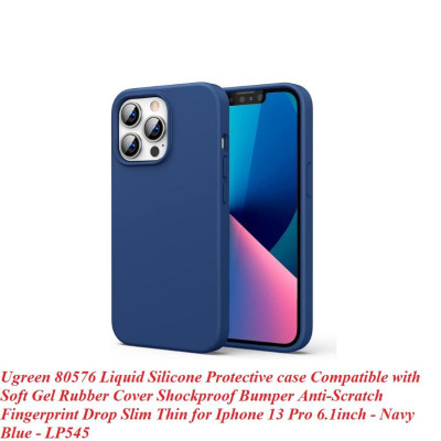 Ugreen UG80676LP545TK Navy Blue Silicone Ốp Lưng Iphone 13 Pro 6.1inch - HÀNG CHÍNH HÃNG