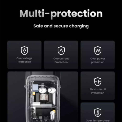 Ugreen UG15329CD319TK 30W Bộ sạc nhanh Nexode GaN USB Type-C PD3.0 qc4.0 Màu Trắng chuẩn cắm US - HÀNG CHÍNH HÃNG