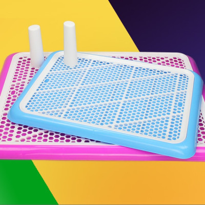 Khay vệ sinh cho chó đực và cái Kích thước size lớn loại có cọc Size 65x45cm thích hợp chó dưới 20kg MÀU NGẪU NHIÊN