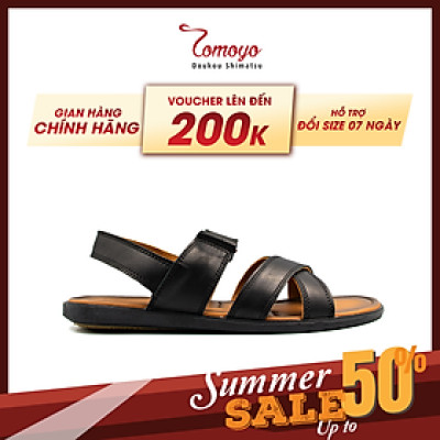 Giày Sandal Nam thủ công da bò cao cấp TOMOYO TMS80201