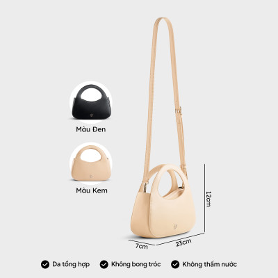 Túi Yuumy ( Thời trang nữ dáng bầu size 23 - Túi đeo chéo da Smooth YN251 )