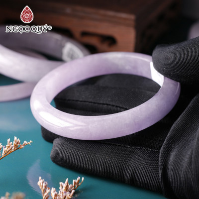 Vòng tay khối đá cẩm thạch hoa tử lan mệnh hỏa thổ - Ngọc Quý Gemstones