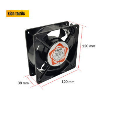 Quạt Thông Gió Tủ Mạng SNUON – Hàng Chính Hãng, 220V, Lắp Tủ Rack 19”