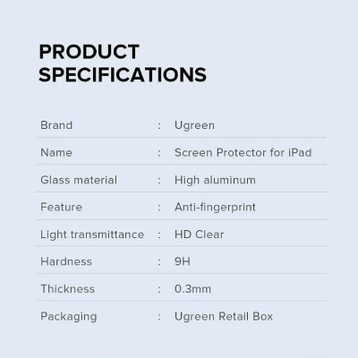 Ugreen UG60399SP115TK 1 miếng dán kính cường lực bảo vệ cho iPad mini 4 7.9Inch - HÀNG CHÍNH HÃNG
