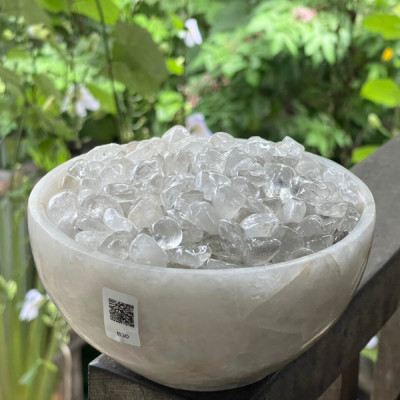 Đá thạch anh vụn đánh bóng NHASAN tăng cường năng lượng dương (trắng)