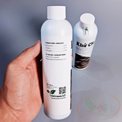 Dung dịch PTV Khử Clo xử lý nước máy kim loại nặng bể thủy sinh cá tép cảnh
