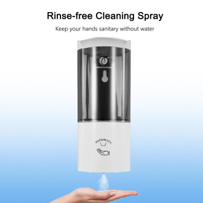 Máy phân phối xà phòng tự động treo tường Dung tích 500ml cảm biến hồng ngoại