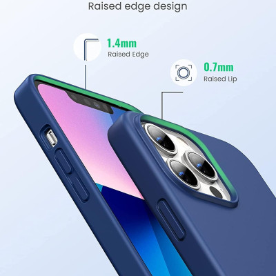 Ugreen UG80676LP545TK Navy Blue Silicone Ốp Lưng Iphone 13 Pro 6.1inch - HÀNG CHÍNH HÃNG