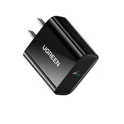 Ugreen UG10184CD137TK 18W PD3.0 usb type c màu đen sạc nhanh chuẩn US ABS plastic - HÀNG CHÍNH HÃNG