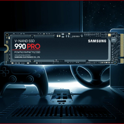 Ổ cứng gắn trong SSD Samsung 990 PRO M.2 PCIe Gen4.0 x4 NVMe 2.0 - 1 Đổi 1 - Bảo Hành 5 năm Hàng chính hãng