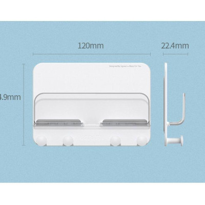 Ugreen UG80707LP288TK giá treo điện thoại tablet đa năng đến 7.2 inches màu trắng dán tường bằng keo 3M - HÀNG CHÍNH HÃNG