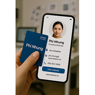 Thẻ Danh Thiếp Thông Minh Một Chạm - Miễn Phí Trọn Đời Tài Khoản Danh Thiếp Điện Tử