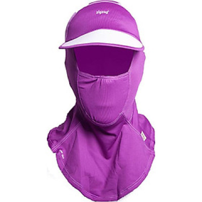 Nón khẩu trang chống nắng UPF50+ tím  Zigzag MAS00302