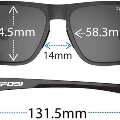 Kính mát thể thao Unisex Tifosi Swick - Gọng Satin Vapor, Tròng Smoke