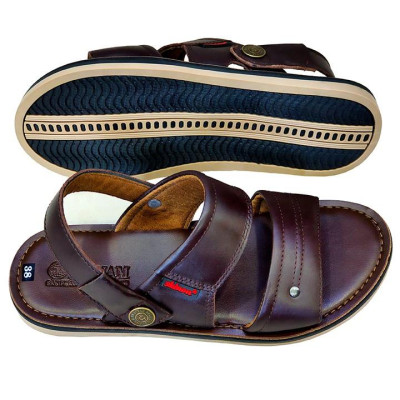 Giày Sandal Nam Da Bò Thật TiTi ĐÔ Cao Cấp DNA2169d