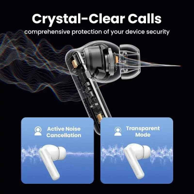 Ugreen UG15158WS200TK v5.3 HiRes HiTune T6 Hybrid Active Noise Cancelling tai nghe bluetooth chống ồn pin 30h 48dB màu trắng ANC - HÀNG CHÍNH HÃNG