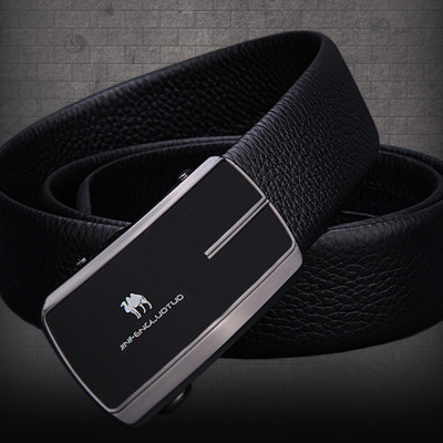 Thắt lưng nam da bò nguyên chất mặt khóa tự động hợp kim cao cấp phong cách cá tính