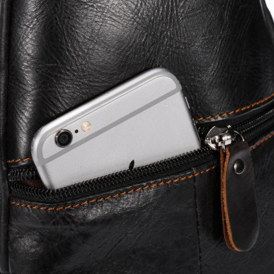 Túi đeo chéo nam DA BÒ THẬT – BEE GEE DCN9333