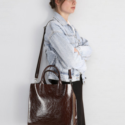 Túi xách nữ thời trang công sở cao cấp DA BÒ THẬT – BEE GEE CCS5560