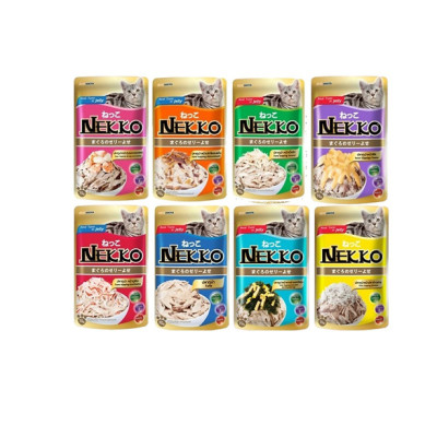 Combo 12 gói Pate Nekko cho mèo đủ vị - gói 70g-Lựa chọn dòng phù hợp lứa tuổi sở thích mèo- MIX VỊ NGẪU NHIÊN