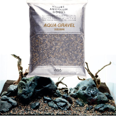Sạn sỏi ADA Aqua Gravel S trang trí trải nền bể cá tép thủy sinh
