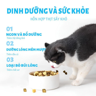 [Hỏa tốc] Gói 300g tiện lợi - Thức ăn cho mèo MRVET T1/T2 Omega-3 thích hợp cho mèo ở mọi lứa tuổi