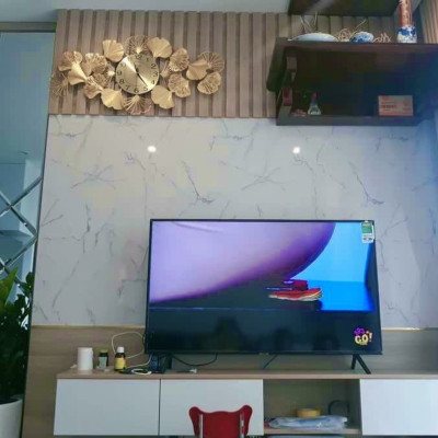 Đồng Hồ Treo Tường Kim Trôi Trang Trí Hình Lá DL118 Nghệ Thuật Cao Cấp Shouse hiện đại 3D kích cỡ lớn đẹp treo phòng khách