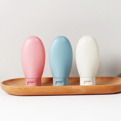 Set 3 tuýp chiết mỹ phẩm du lịch đựng dầu gội, sữa tắm, lotion, toner 60ML- Bộ chai lọ chiết mỹ phẩm tái sử dụng Phượt Dã Ngoại Đi Chơi Văn Phòng