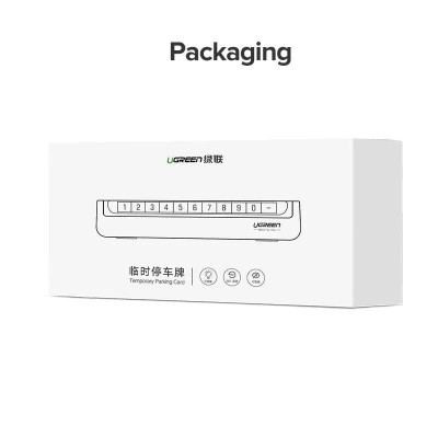 Ugreen UG60326LP178TK Màu Đen Bảng gắn số điện thoại đỗ xe chất liệu nhựa - HÀNG CHÍNH HÃNG