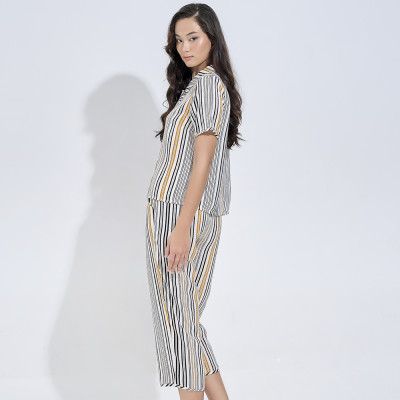 Bộ Đồ Satin Lửng Nữ Vincy Thoáng Mát BLS030S21