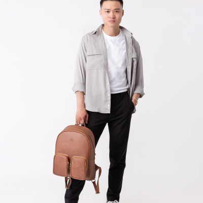 Balo Lata ( Thời trang nam đựng laptop cỡ trung - Balo da BAL48 )